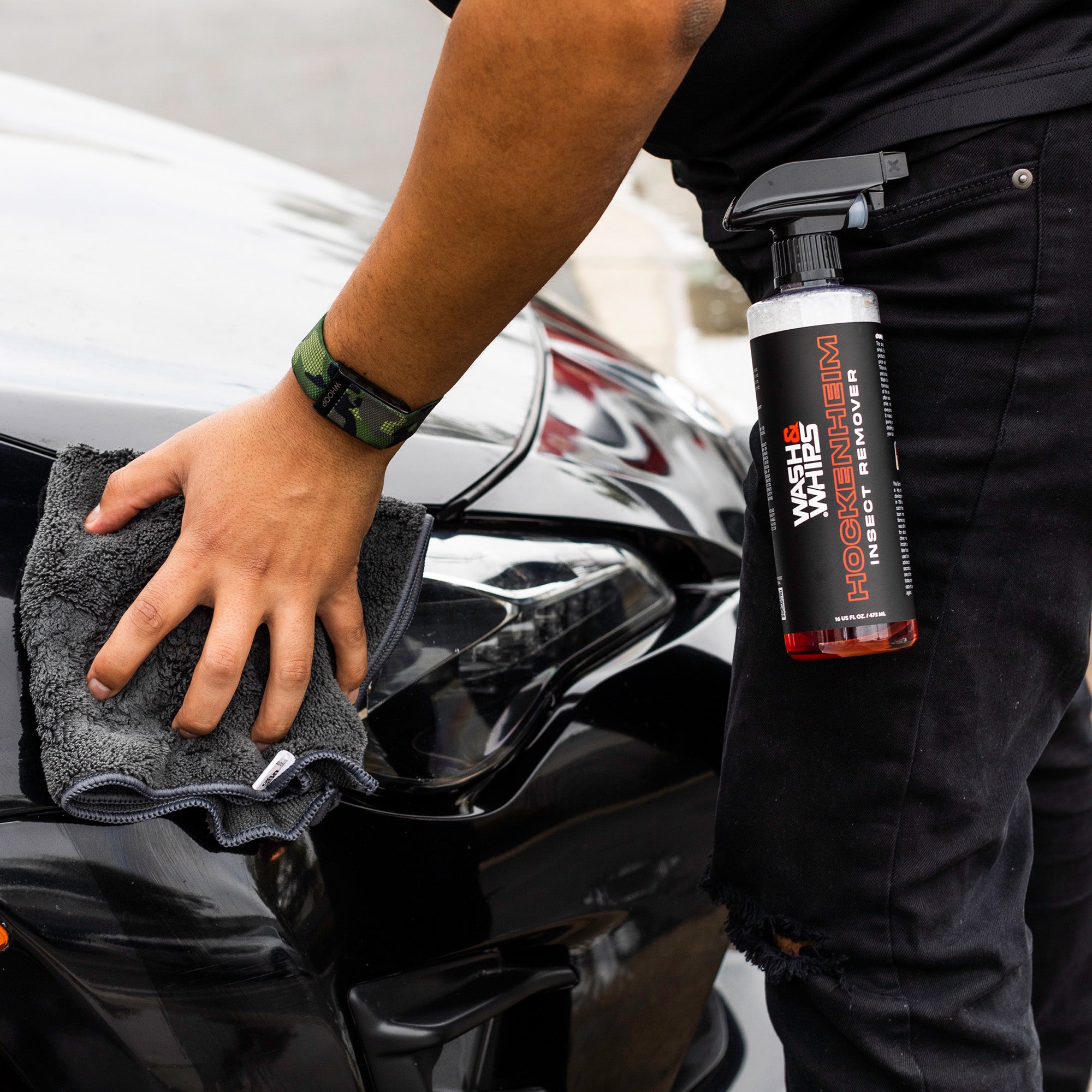 WASH&WHIPS WASH - Car Wash Kit (Step 1) Shampoo, Bug Remover, Wheel Cleaner