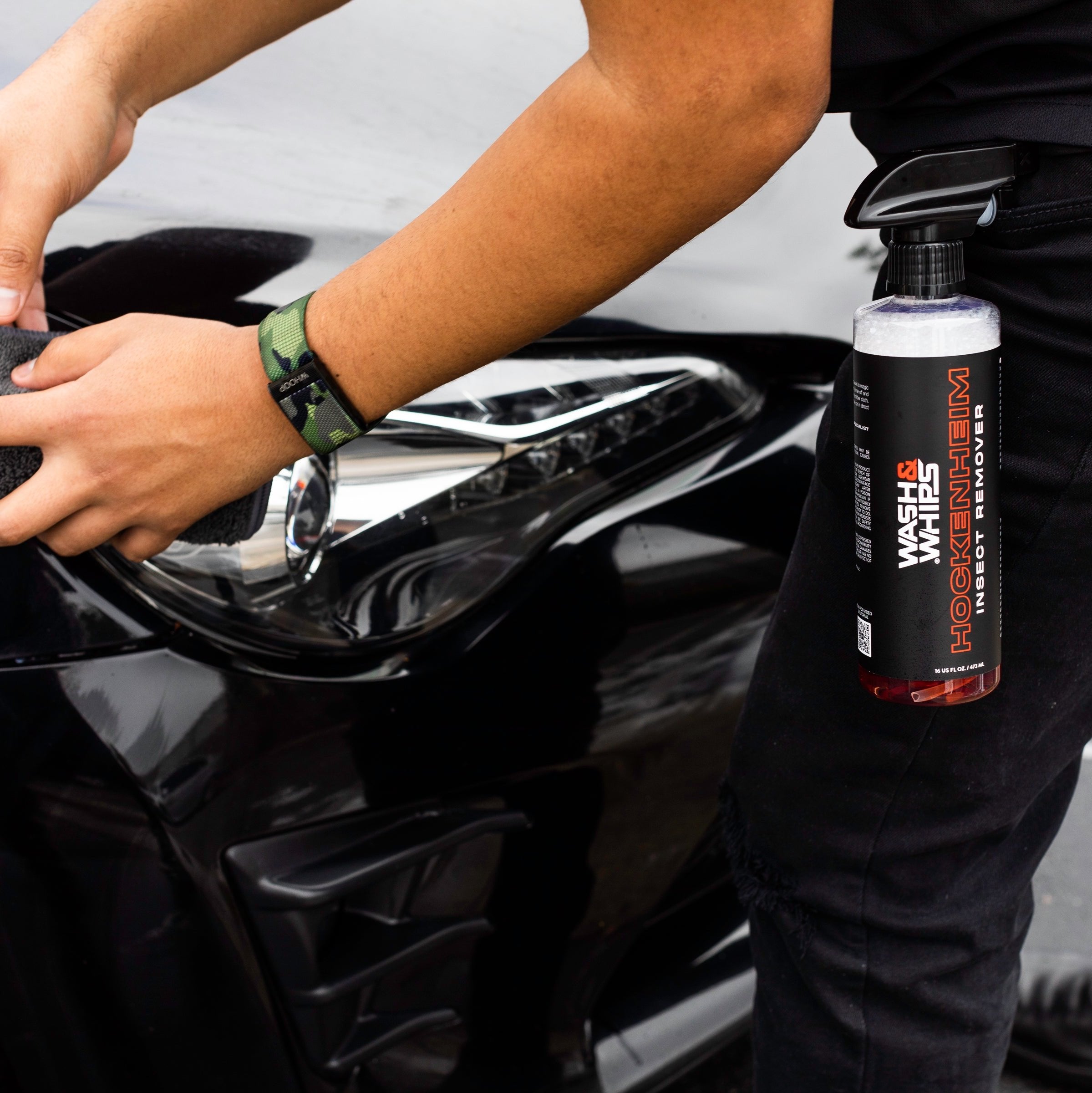 WASH&WHIPS WASH - Car Wash Kit (Step 1) Shampoo, Bug Remover, Wheel Cleaner