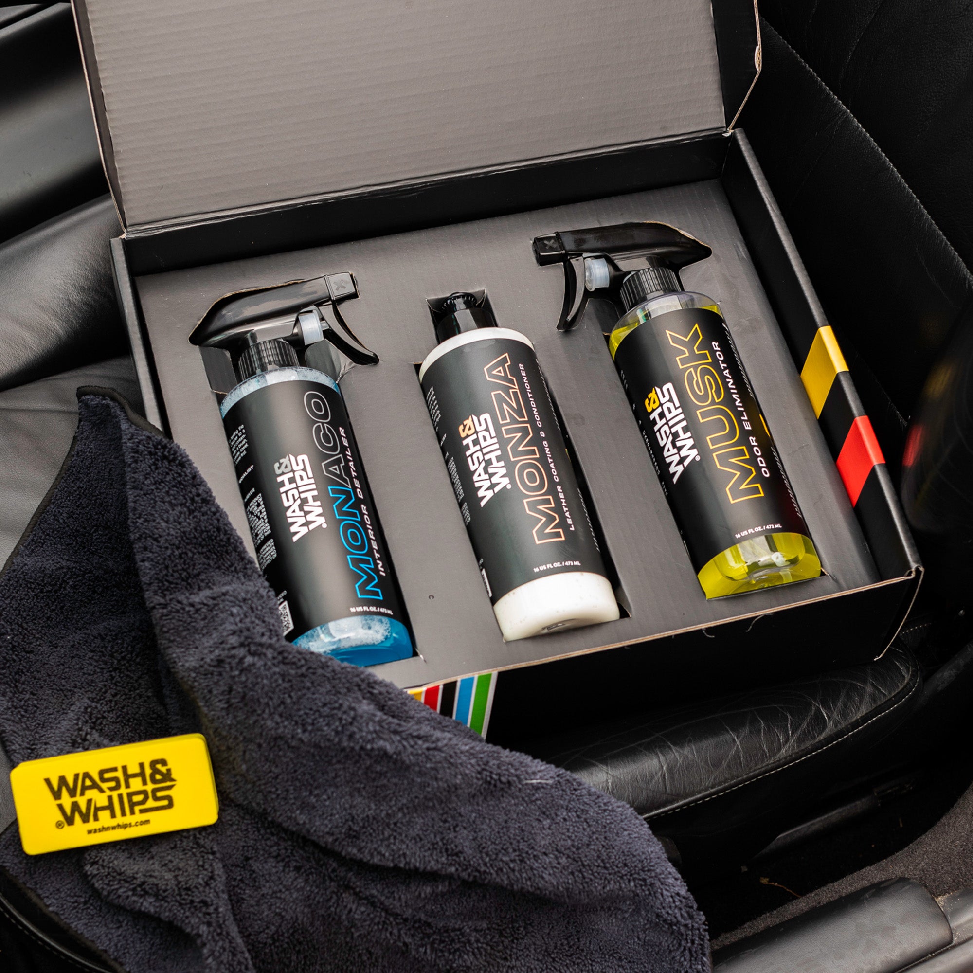WASH&WHIPS 3-Step Total Car Care System