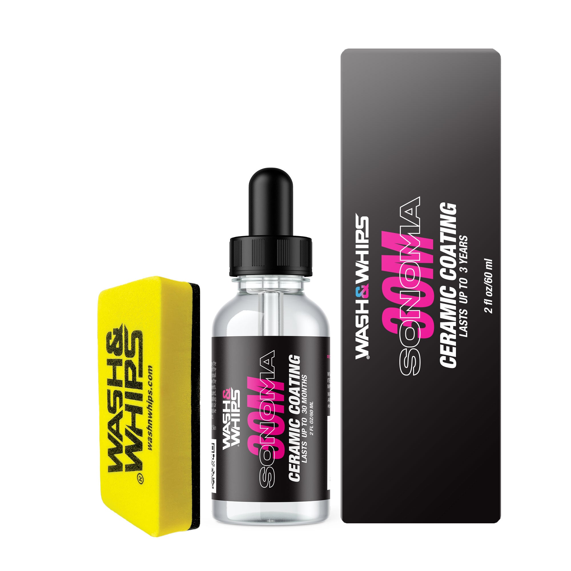 WASH&WHIPS Sonoma 30M Pro Ceramic Coating for Cars (60ml)