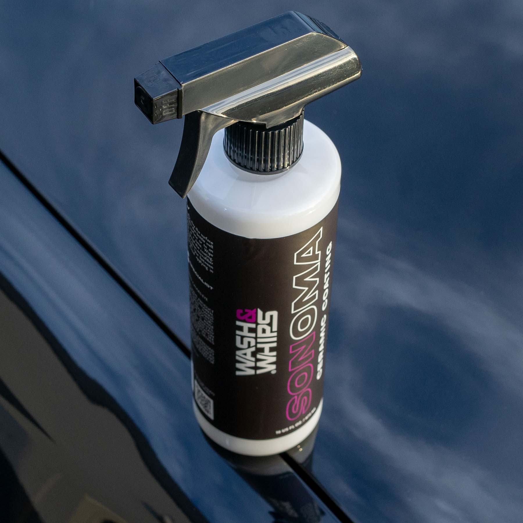 WASH&WHIPS Sonoma Ceramic Coating Spray | Durable | East to Apply | for Cars 16 oz